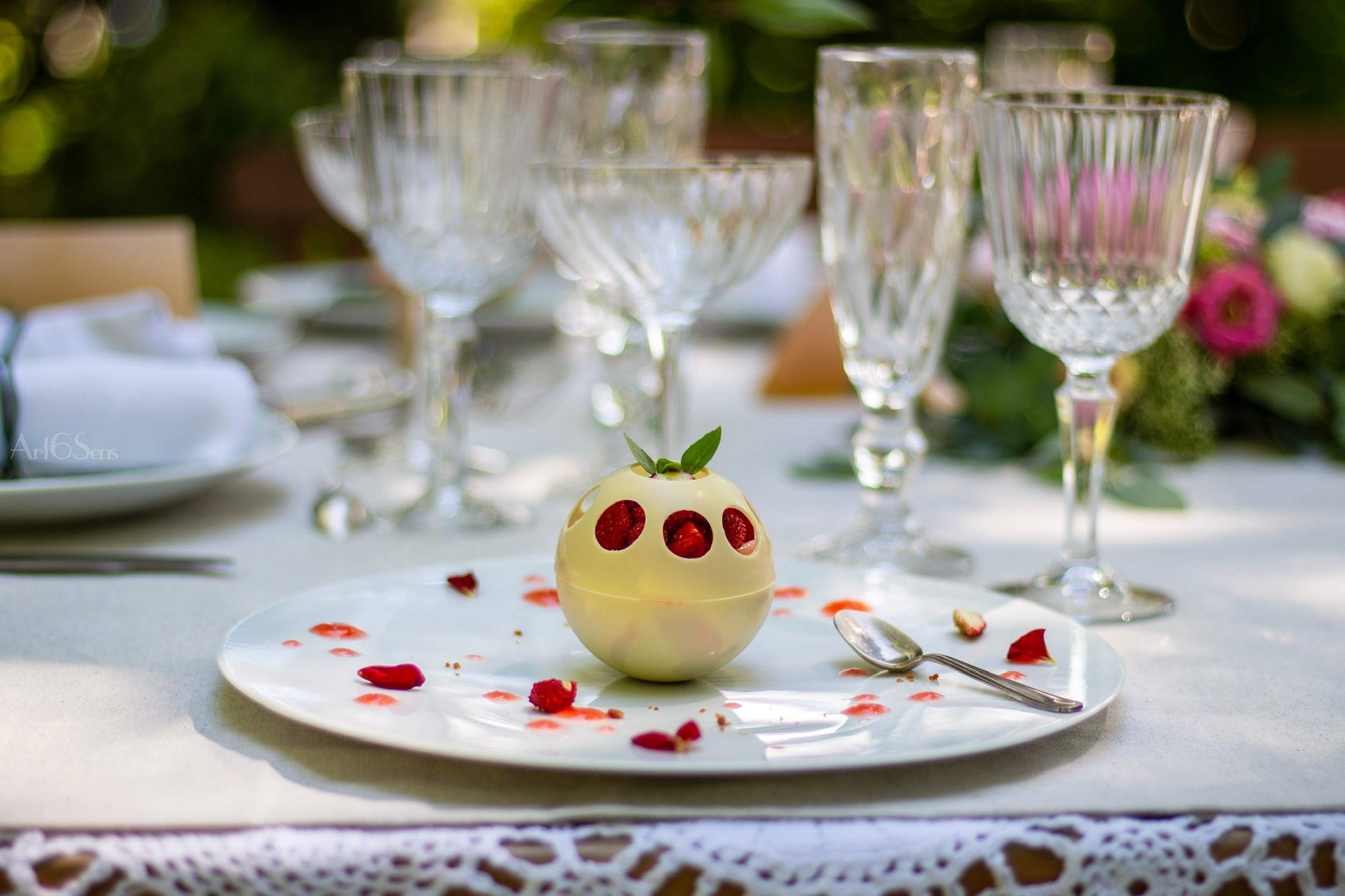Table set for private dinner